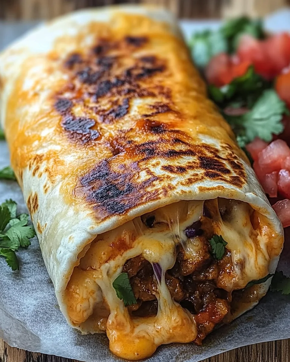 Gegrillter Käse-Burrito