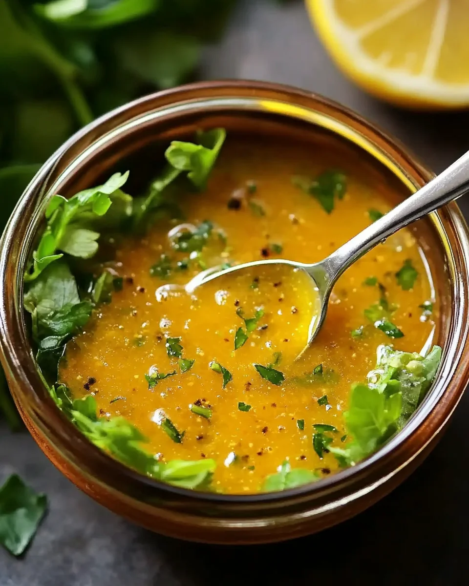 Honig-Senf-Zitronen-Vinaigrette