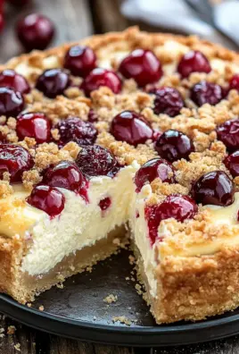 Käsekuchen mit Kirschen