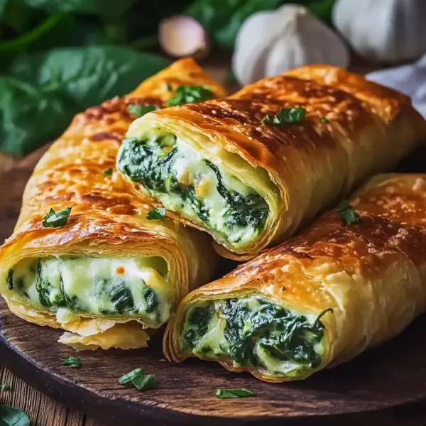 Kartoffeltaschen mit Spinat-Frischkäse-Füllung genießen!