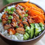 Koreanischer Reis H&auml;hnchen Bowl