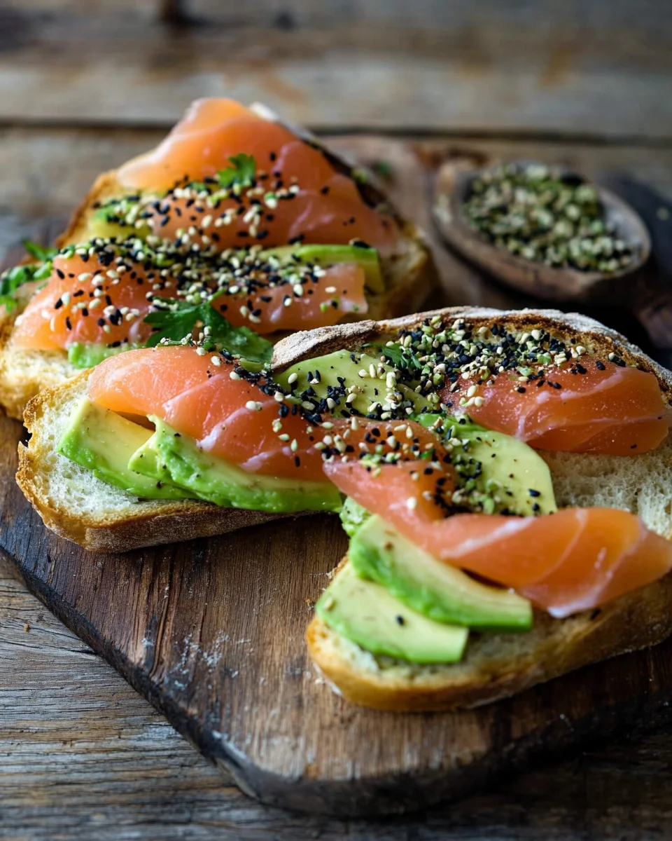 Lachs Avocado Laugenstange mit Topping 15 Lachs