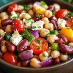 Mediterraner Bohnensalat