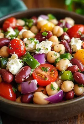 Mediterraner Bohnensalat