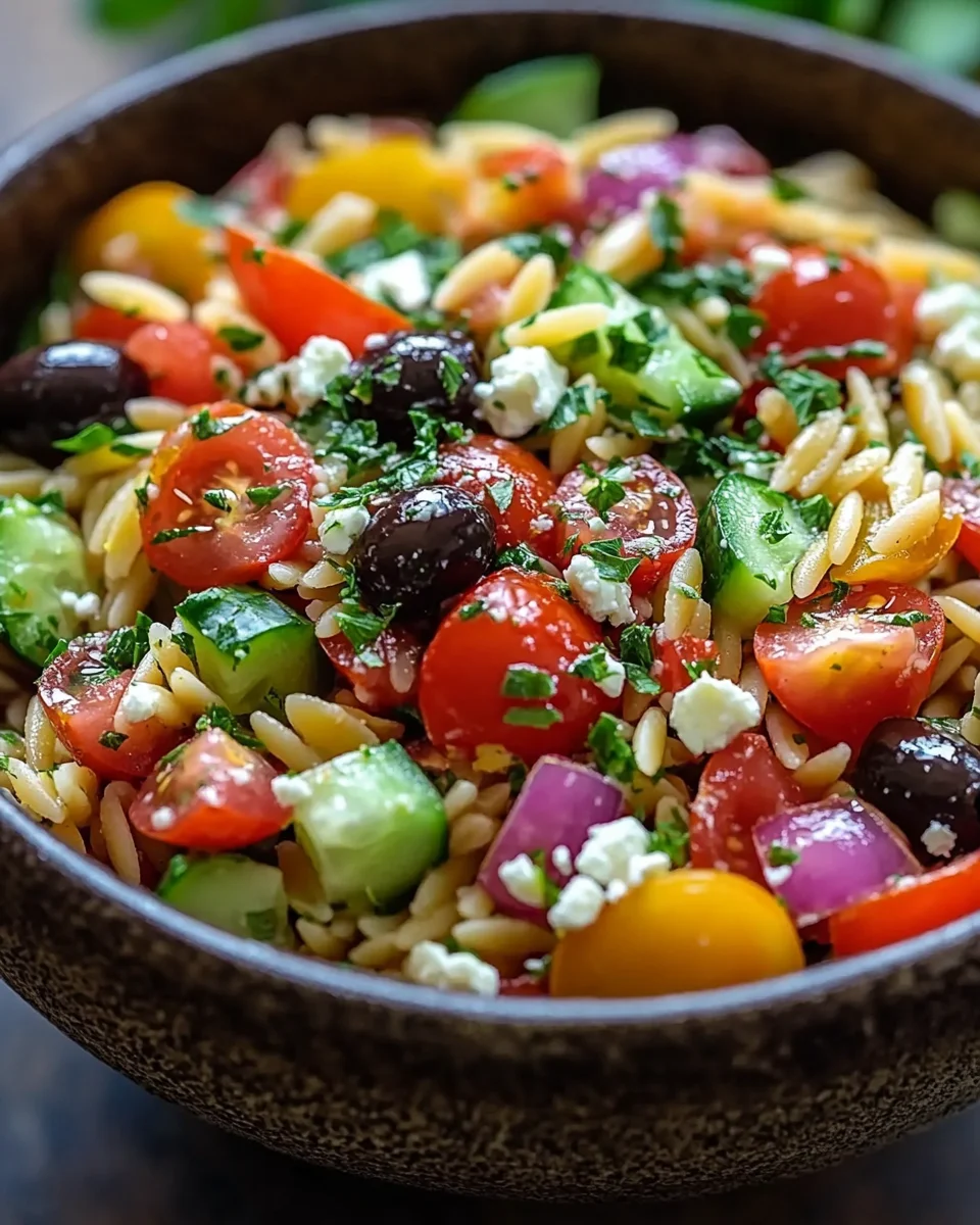 Mediterraner Orzo Salat 21 Mediterraner