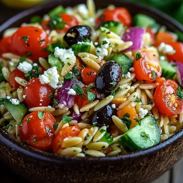 Mediterraner Orzo Salat