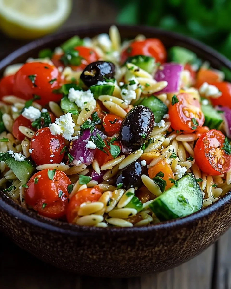 Mediterraner Orzo Salat