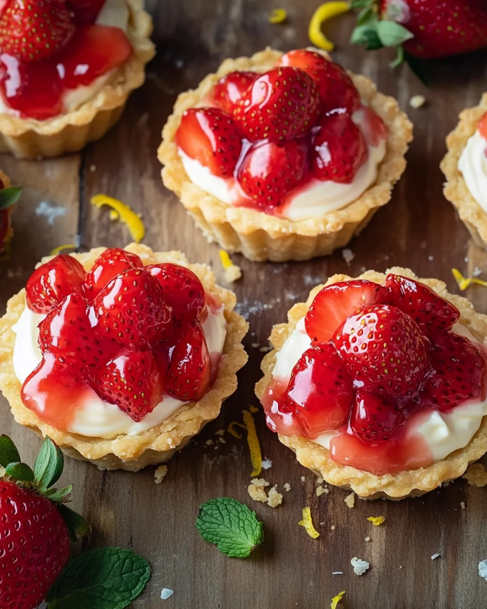 Homepage 10 Mürbeteig Tartelettes mit Erdbeeren und Mascarponecreme