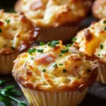 Muffins mit Putenschinken und K&auml;se