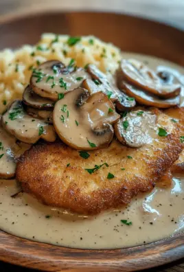 Naturschnitzel in Champignonrahmsauce 25 Naturschnitzel in Champignonrahmsauce
