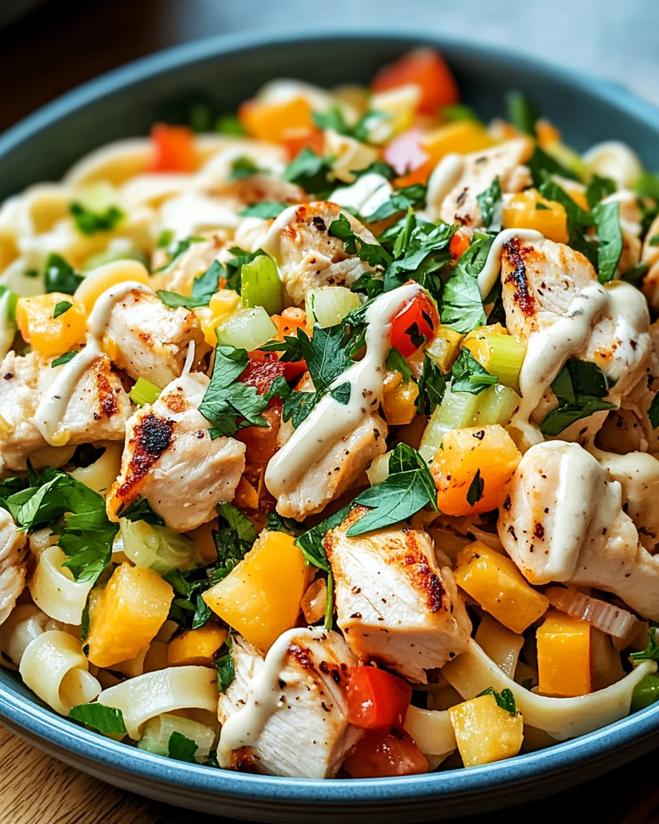 Nudel-H&auml;hnchensalat