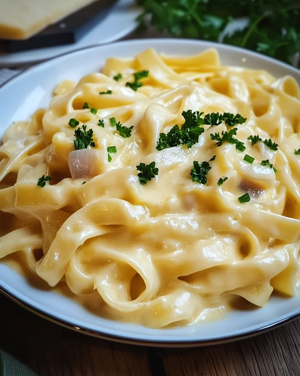 Nudeln in Käse-Sahne-Soße 18 Nudeln