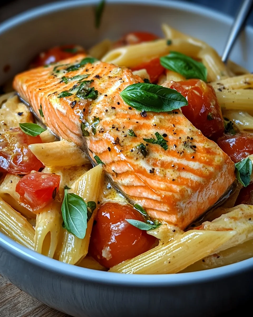 Ofen-Lachs-Pasta mit Tomaten 25 Ofen-Lachs-Pasta mit Tomaten