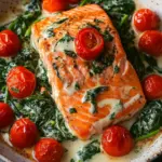 Ofenlachs mit Spinat