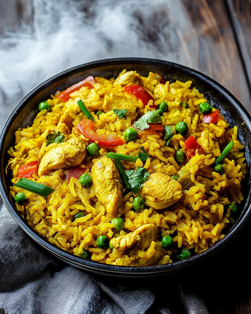 One Pot Curryreis mit Hähnchenbrust