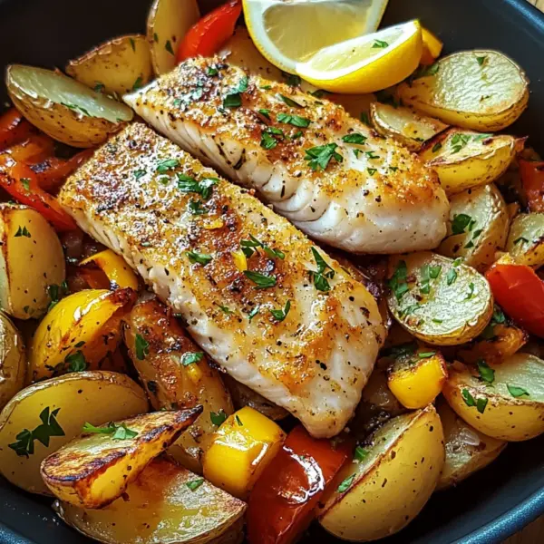 Portugiesischer Ofenfisch mit Kartoffeln