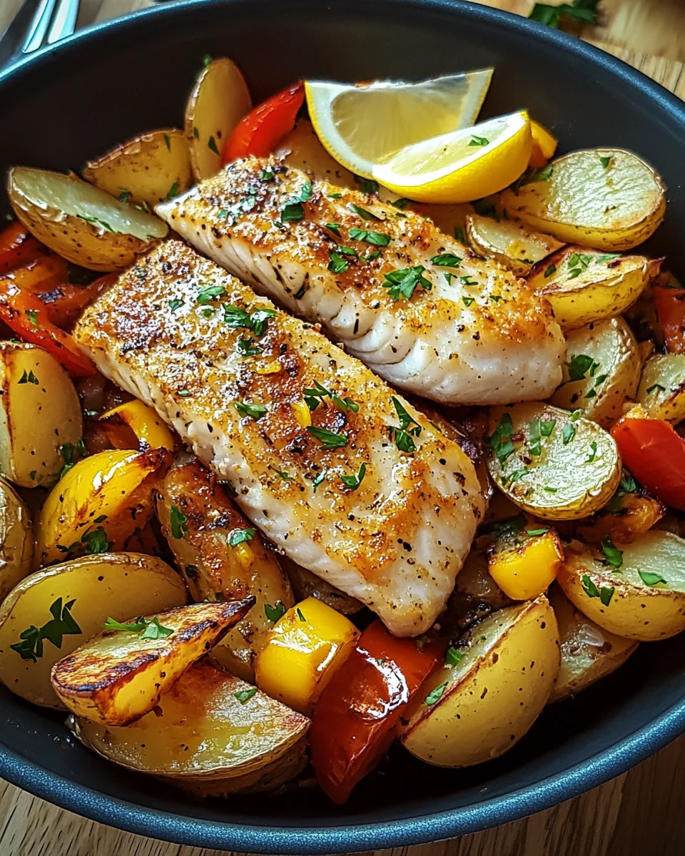Portugiesischer Ofenfisch mit Kartoffeln