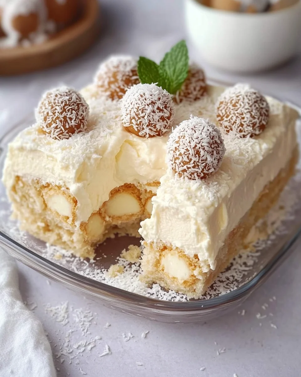Raffaello Tiramisu schnell ohne Backen 15 Raffaello