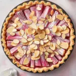 Rhabarber Tarte mit Mandelcreme - Rhabarber Frangipane Tarte