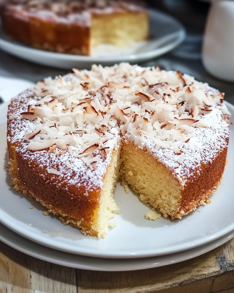 Saftiger Kokosnusskuchen