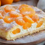 Schmandkuchen mit Mandarinen vom Blech