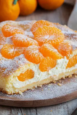 Schmandkuchen mit Mandarinen vom Blech