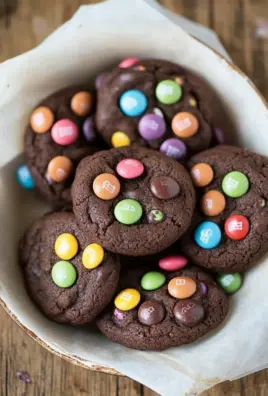 Schokoladen Cookies mit Smarties