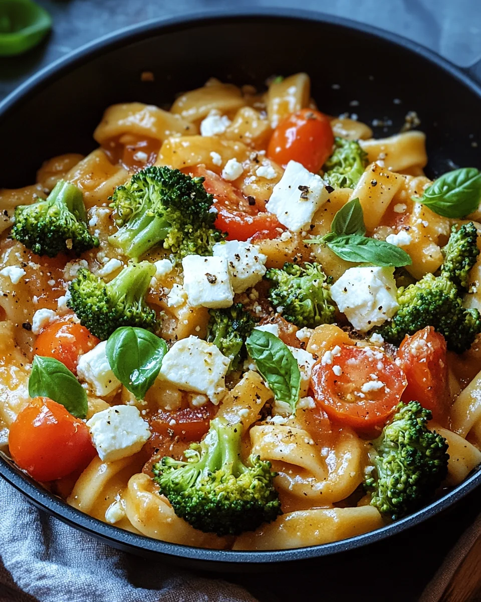 Schupfnudelpfanne mit Brokkoli, Feta und Tomaten 18 Schupfnudelpfanne mit Brokkoli, Feta und Tomaten
