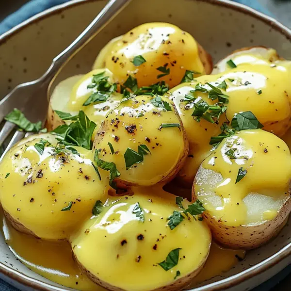 Senfsauce mit Salzkartoffeln
