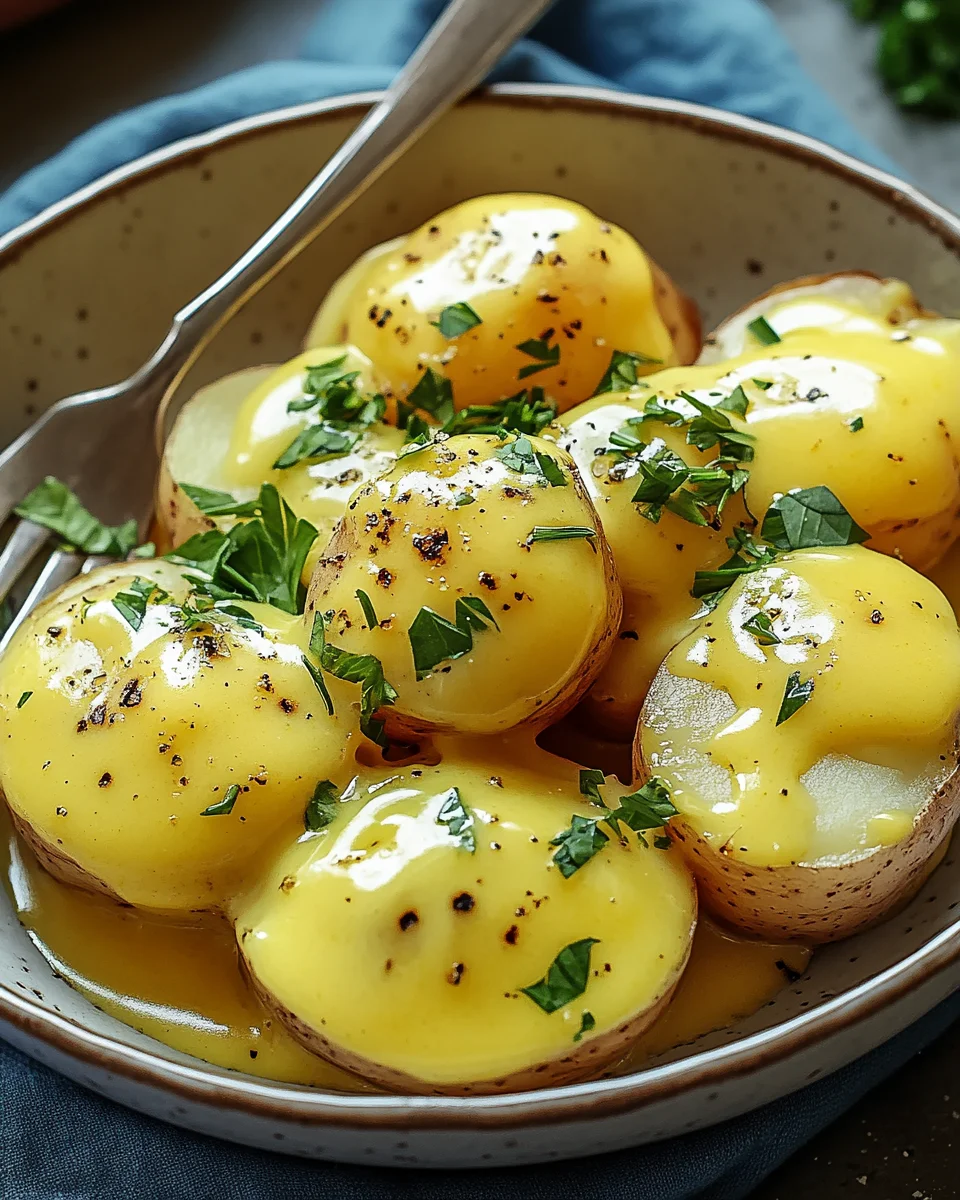 Senfsauce mit Salzkartoffeln