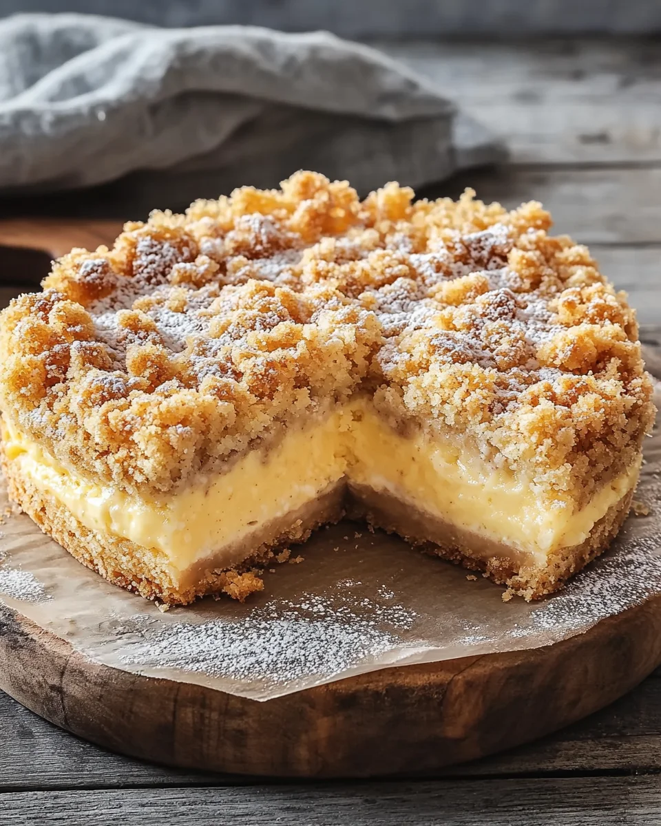 Streuselkuchen mit Pudding 25 Streuselkuchen mit Pudding