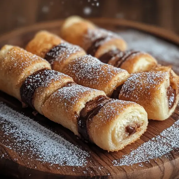 Toast Rolls mit Nutella und Zimt