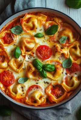Tortelliniauflauf mit Tomate und Mozzarella