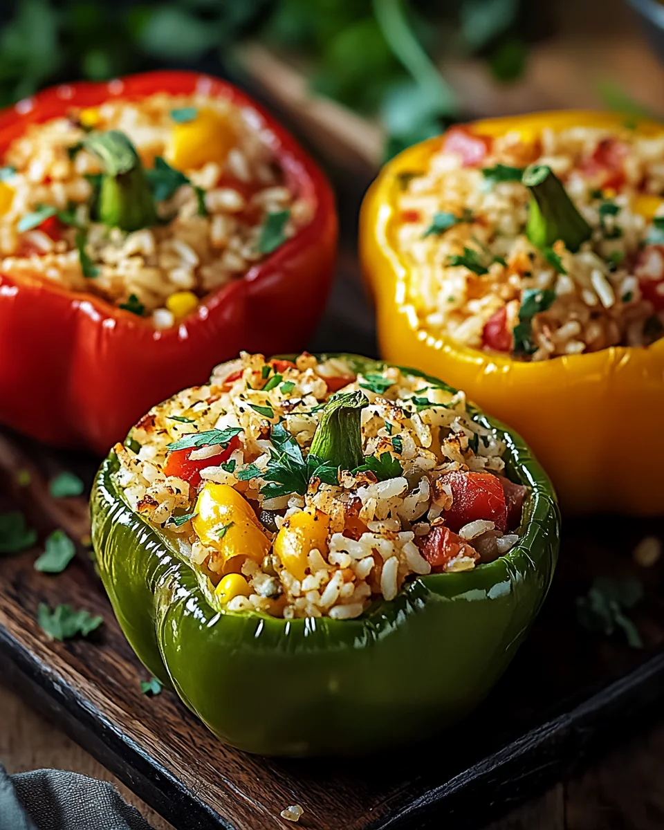 Homepage 4 Vegetarische Gefüllte Paprika mit Reis