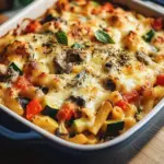 Vegetarischer Nudelauflauf