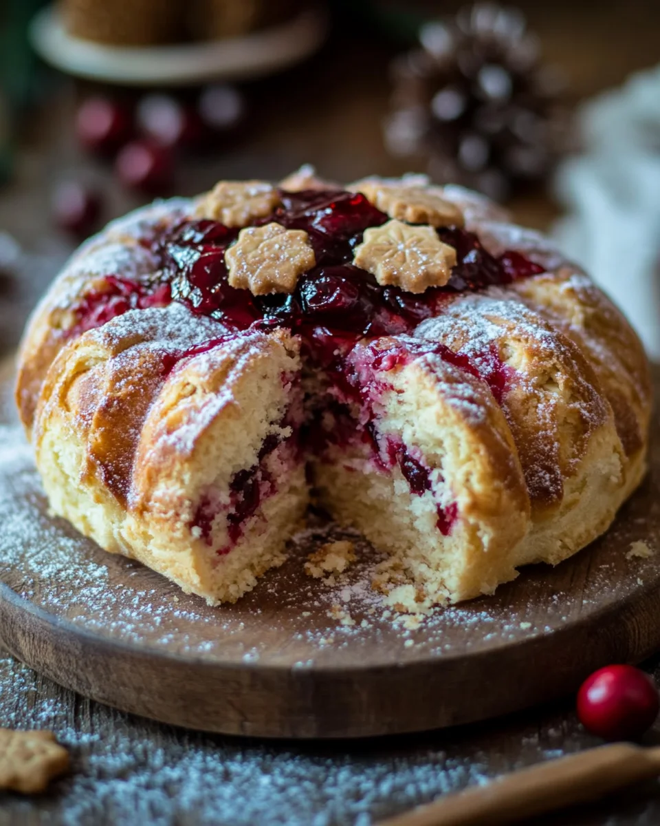 Winterlicher Spekulatius-Hefekuchen mit Marmelade 20 Winterlicher