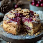 Winterlicher Spekulatius-Hefekuchen mit Marmelade