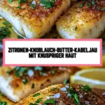 Zitronen-Knoblauch-Butter-Kabeljau mit Knuspriger Haut 15 Pinterest Hidden Image