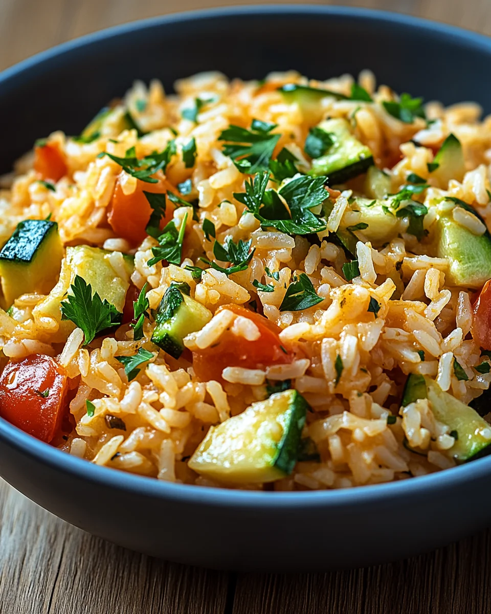 Zucchini-Tomaten-Reis