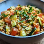 Zucchini-Tomaten-Reis