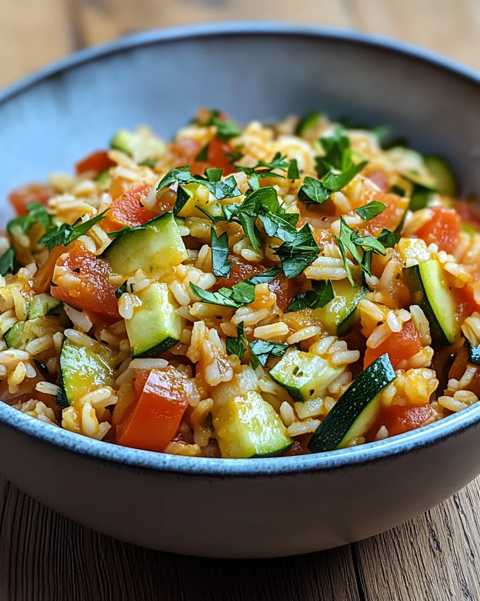 Zucchini-Tomaten-Reis