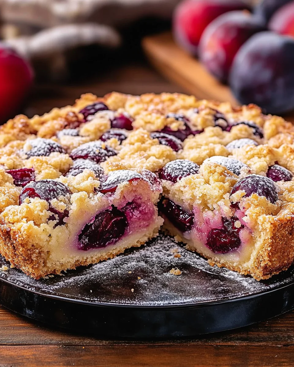 Zwetschgenkuchen mit Streusel