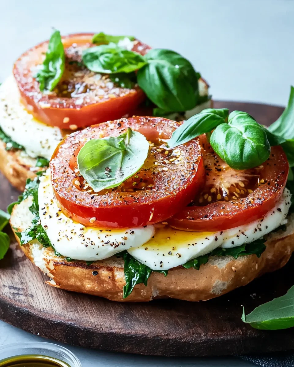 Bagel mit Tomate und Mozzarella