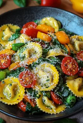 Bunte Ravioli-Gemüse-Pfanne
