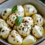 Eingelegter Mozzarella