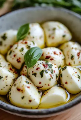 Eingelegter Mozzarella