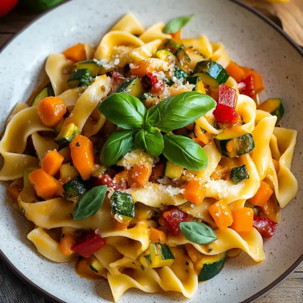 Gesunde Nudeln mit Gemüse-Soße Rezept