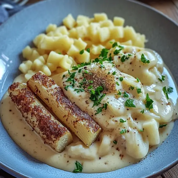 Kohlrabigemüse in heller
