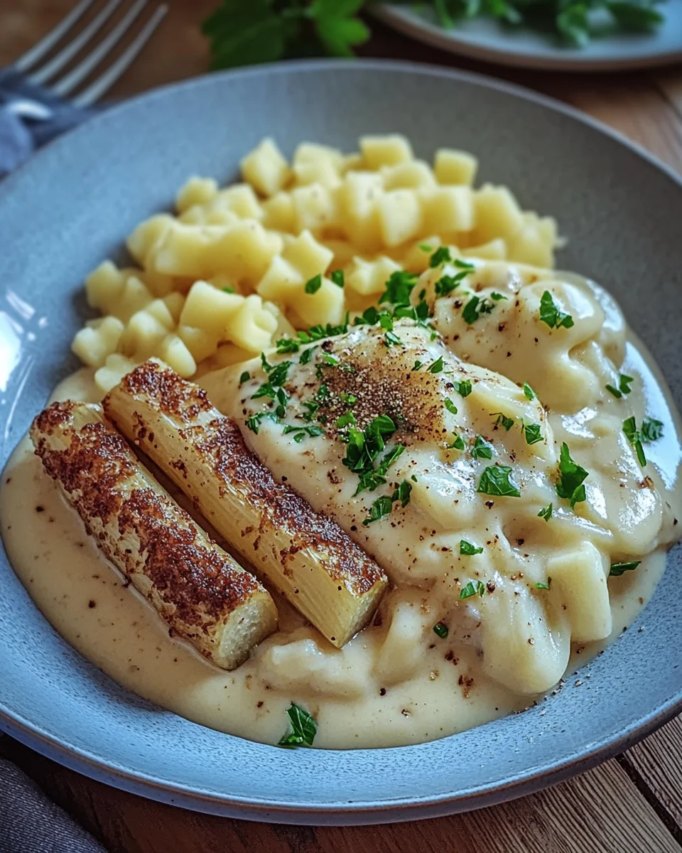 Kohlrabigemüse in heller
