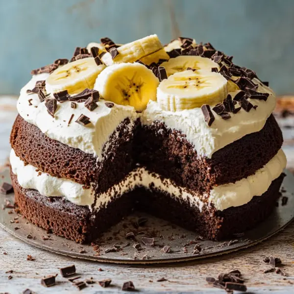 Maulwurfkuchen mit Banane
